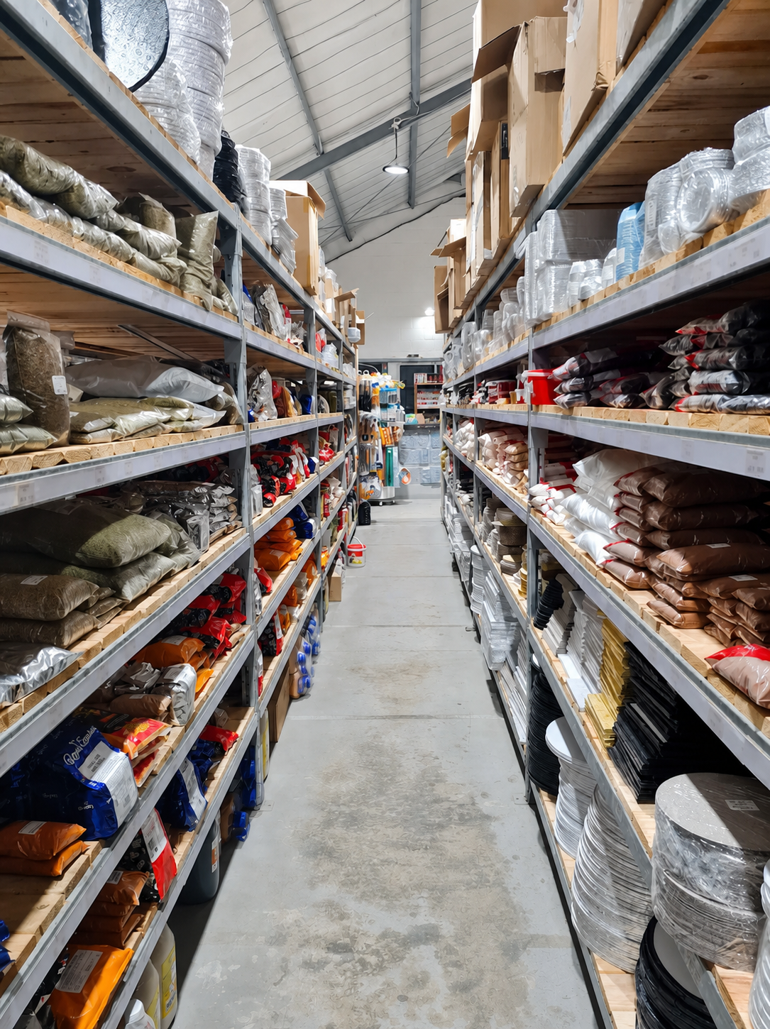 Food and catering supplies inside WP Packaging