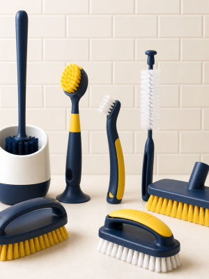 Commercial toilet dish nail deck bottle and hand cleaning brushes