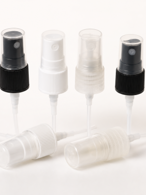 Fine-mist sprayer closures with overcaps and dip tubes