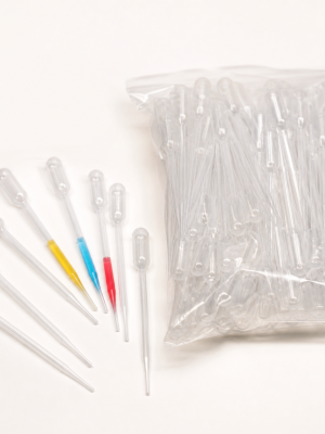 Clear disposable mini cocktail transfer pipettes
