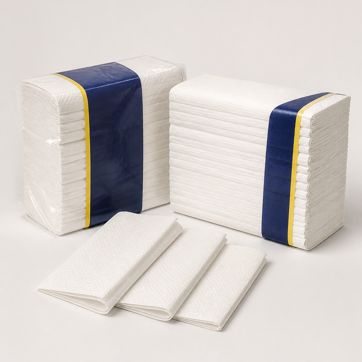 Commercial folded white paper hand towels