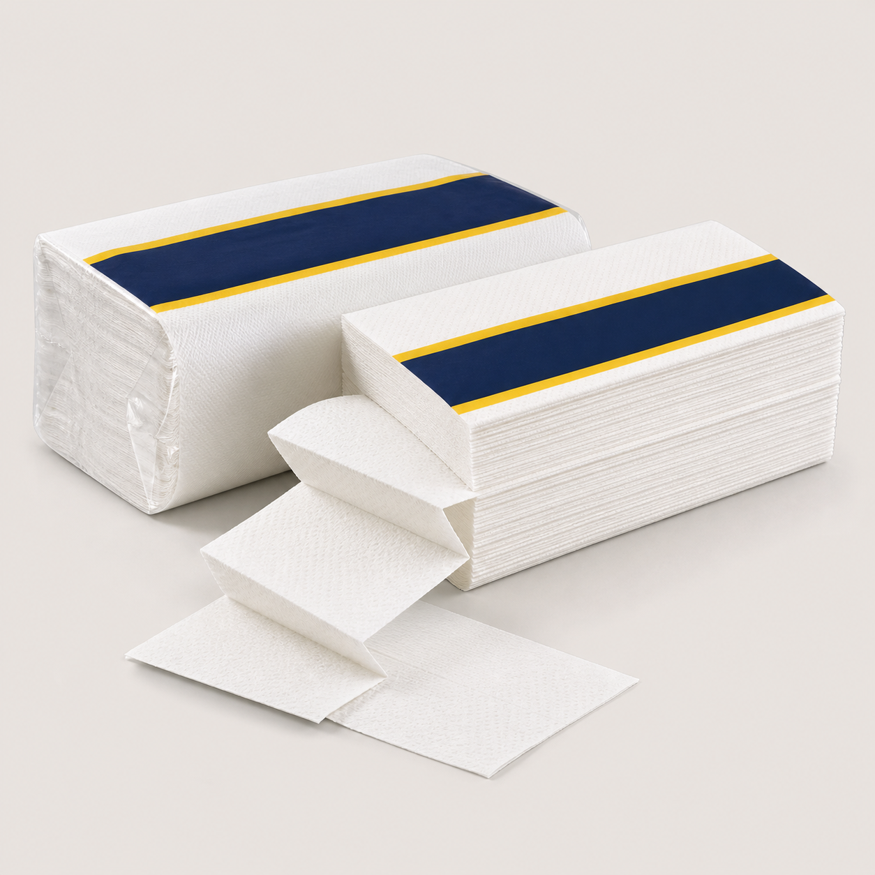 Commercial Z-fold interfold white paper towels
