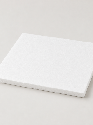 Square white foam cake base