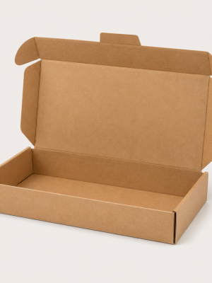Plain kraft biscuit gift box