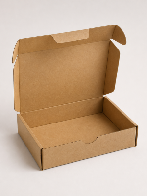 Natural kraft brownie box