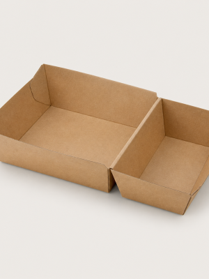 Kraft burger and chip takeaway tray