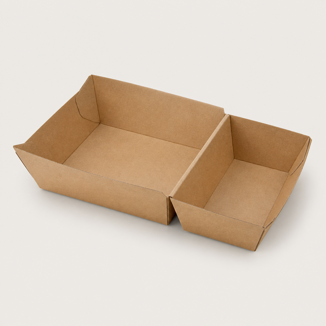 Kraft burger and chip takeaway tray
