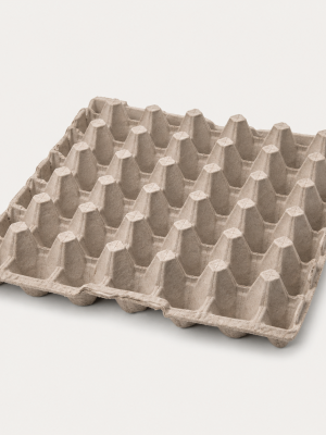 Natural moulded-pulp egg tray