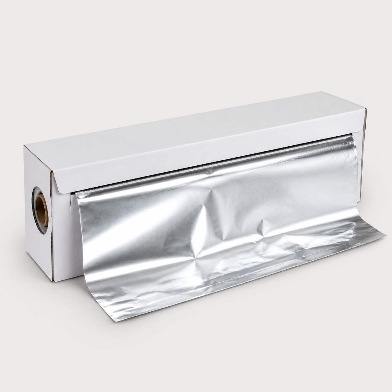 Catering aluminium foil roll in dispenser carton