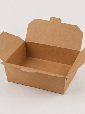 Natural kraft food lunch box