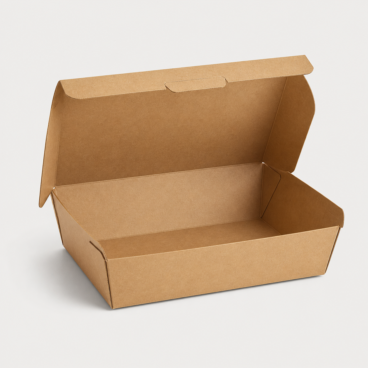 Natural kraft rectangular meal box