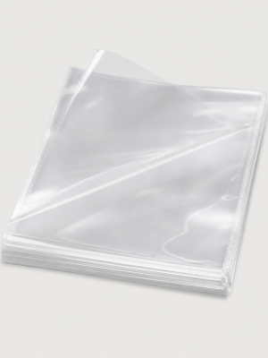 Plain clear polypropylene flat bags