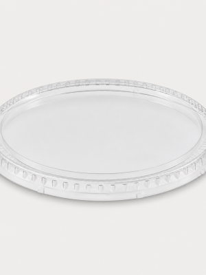 Clear flat lid for vintage range container