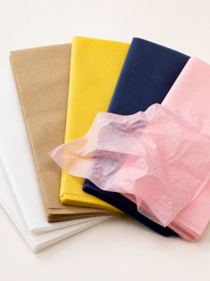 Thin gift tissue paper sheets in assorted colours
